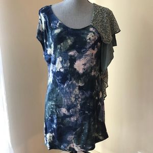 Anthropologie Deletta Flowy Artsy Top - XL EUC